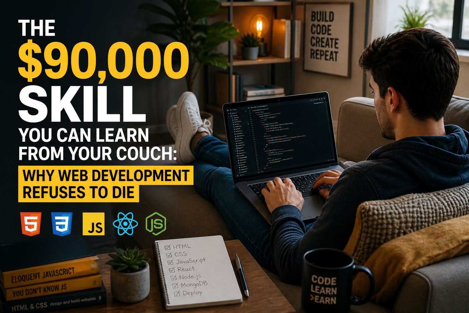 The $90,000 Skill You Can Learn From Your Couch: Why Web Development Refuses to Die