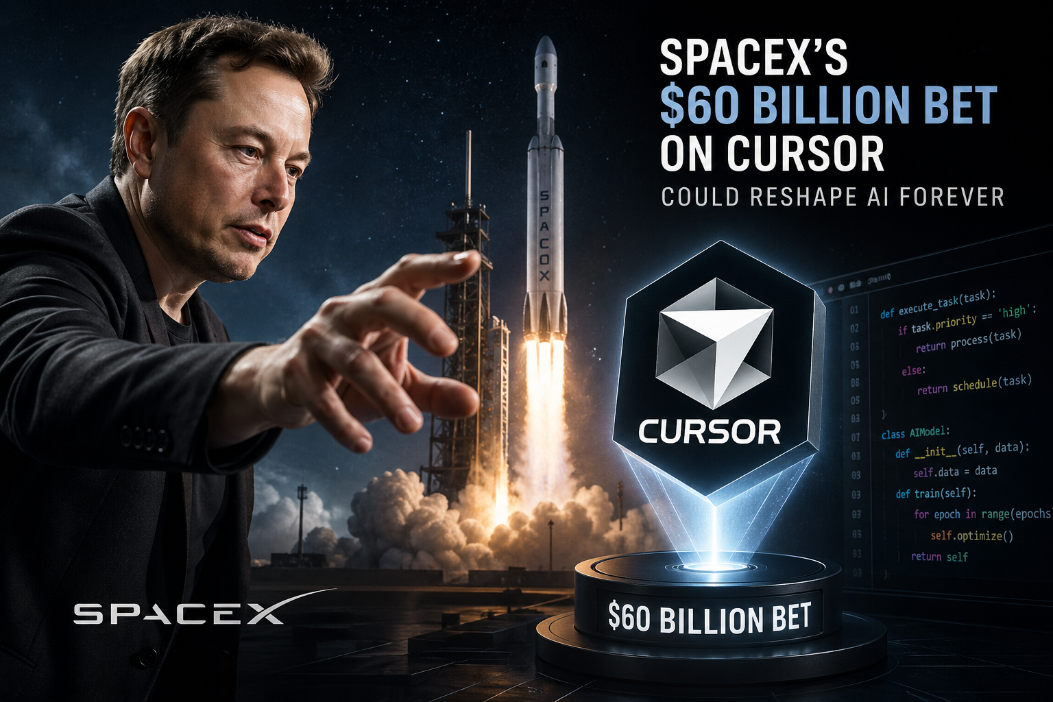 Elon Musk Reaches for the Code — SpaceX's $60 Billion Bet on Cursor Could Reshape AI Forever