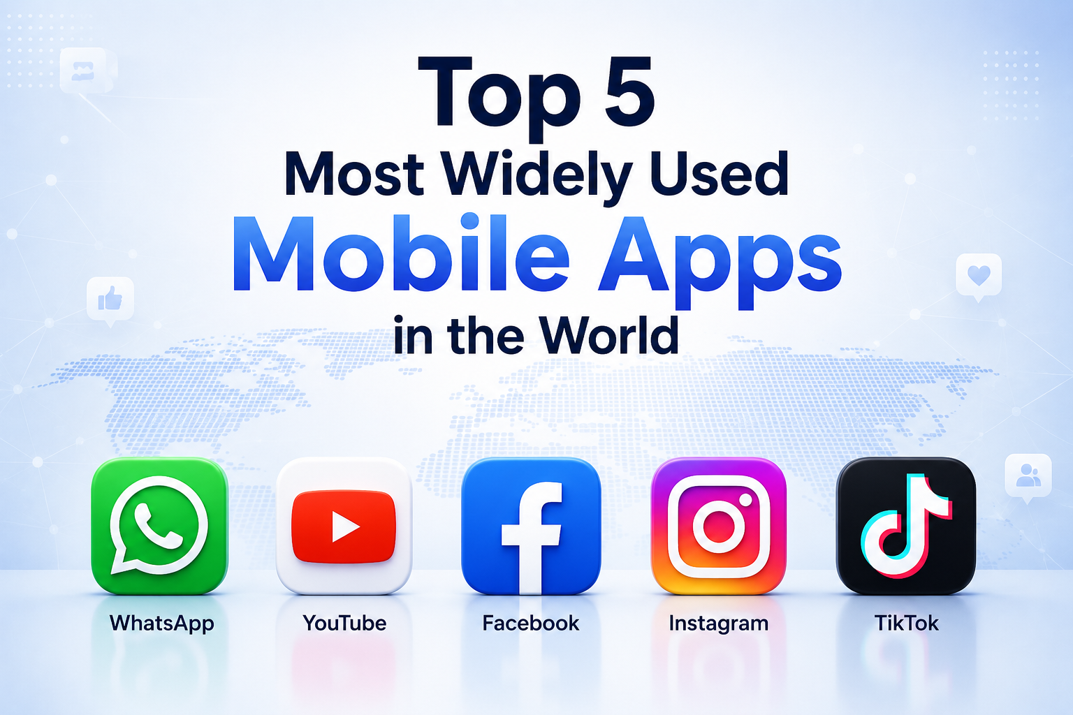 Top 5 Most Widely Used Mobile Apps in the World